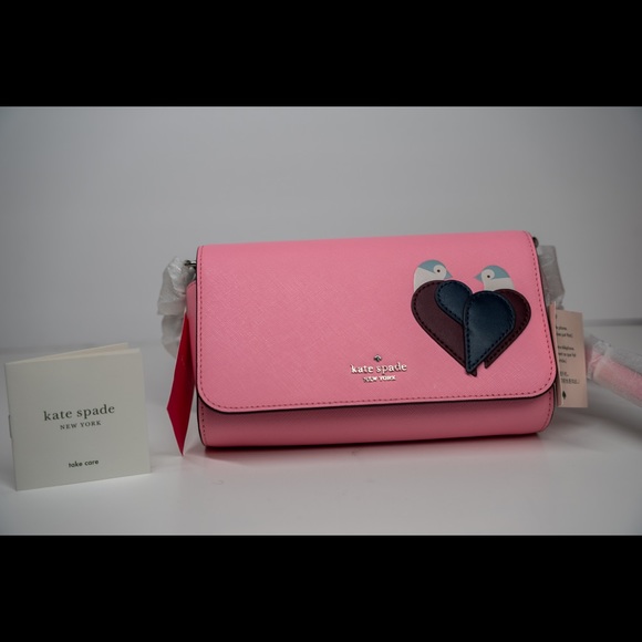 Authentic Kate spade small flap crossbody love birds - Picture 1 of 6